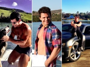 O cantor Eduardo Costa adora fotos mostrando o físico e exibe os cliques na internet