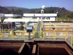 Estação de tratamento de água da Copasa em Coronel Fabriciano, onde é extraída e tratada a água fornecida a boa parte da Região Metropolitana do Vale do Aço.