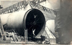 Tubulação utilizada para construção da Usina Hidrelétrica de Furnas