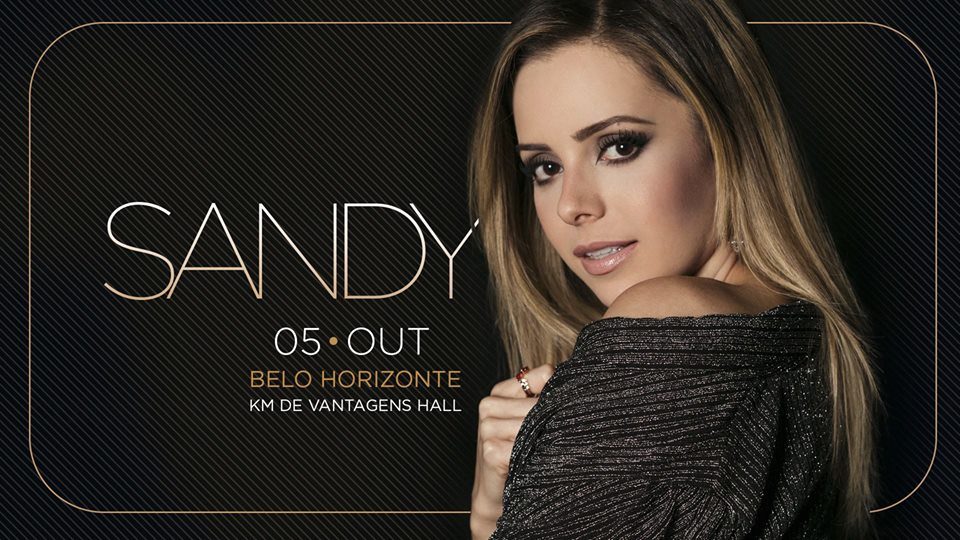 Sandy desembarca em BH com show da nova turnê no Km de Vantagens Hall